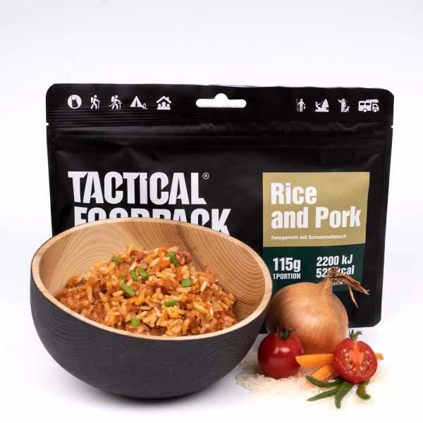 Outdoor Nahrung Reisgericht mit Schweinefleisch 115g