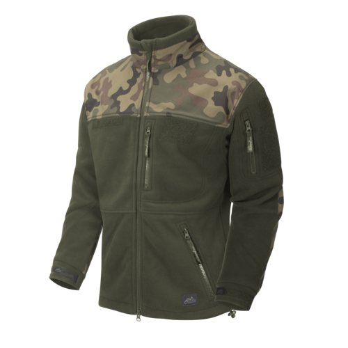 Infantry Jacket Fleece olive green / pl woodland