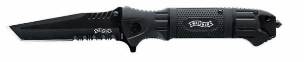 Walther Messer BTTK - Black Tac Tanto Knife schwarz